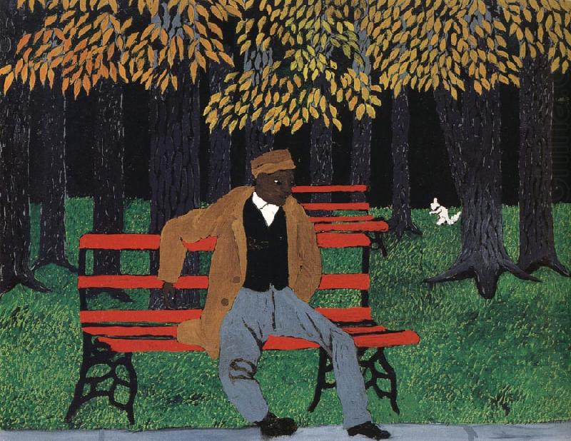Horace pippin Man on a Bench china oil painting image